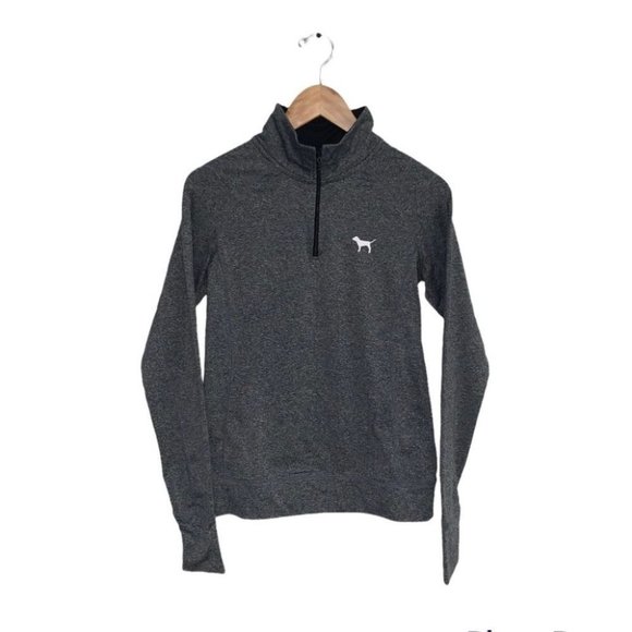 PINK Victoria’s Secret Long Sleeve Size Extra Small 1/4 Zip Sweater Light Jacket - Picture 1 of 4